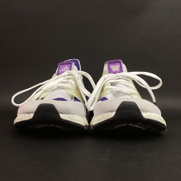 Adidas UltraBoost 21 NCAA Pack-Washington Huskies-Men 7-White/Purple Shoe-GX7967 - Picture 2 of 8